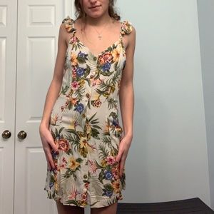 floral slip dress